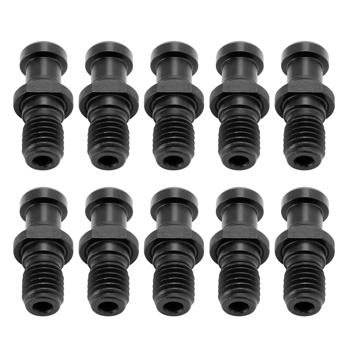 CAT40 15-0.747 Pull Stud Retention Knob Set - Coolant Thru, Fits DMG Mori & Doosan (10 Pack)