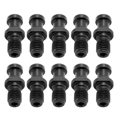 CAT40 15-0.747 Pull Stud Retention Knob Set - Coolant Thru, Fits DMG Mori & Doosan (10 Pack)