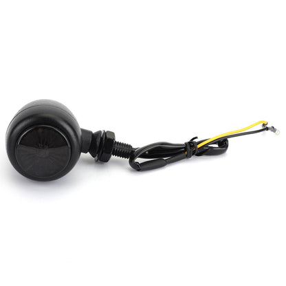 Turn Signals Indicators Fit For Harley Chopper Cafe Racer Black Champoo