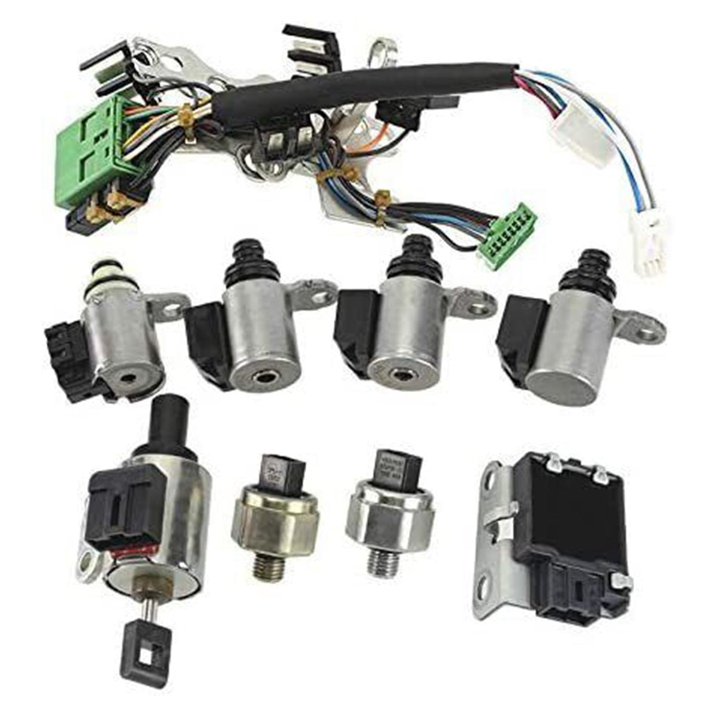 2009-2012 Nissan Rogue L4 2.5L 2WD QR25DE Engine CVT Transmission Solenoid Valve Kit 33446-JF011 203452A 33435J
