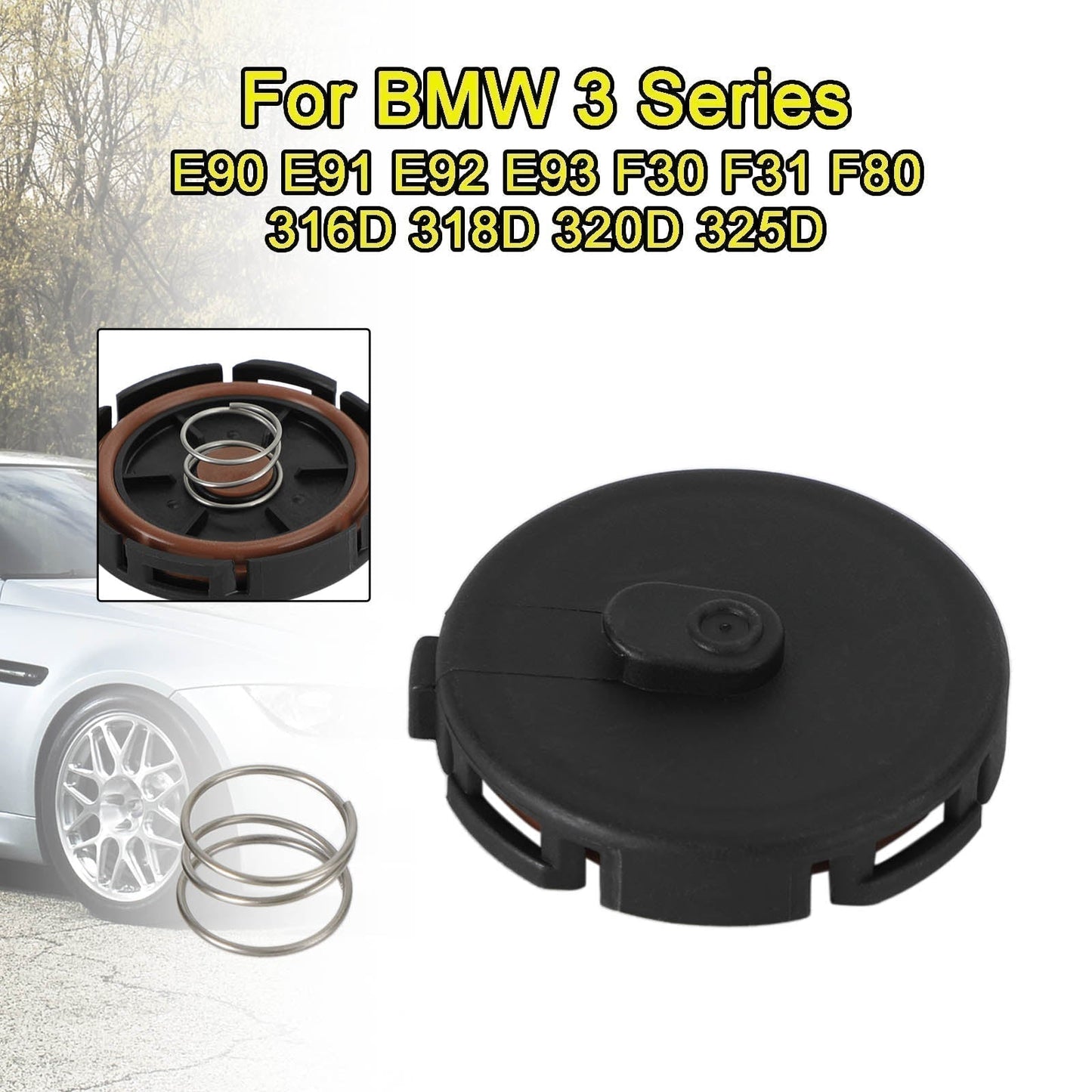 2007-2011 BMW 3 E90 320 i 1995 115 4 Saloon Engine Breather PCV Valve Rocker Cover 11127555212