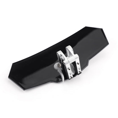 Honda Yamaha Suzuki Adjustable Windshield Extension Deflector Black