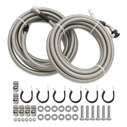 2007-2010 Pontiac G5 2.2L l4 Stainless Steel Braided Fuel Line Kit Quick Fix QFF0015SS