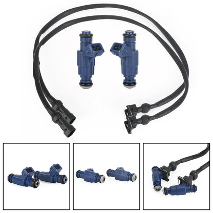 2PCS Fuel Injectors 1202863 0280156208 1253558 100-4332 fit Polaris RZR Sportsman Ranger EFI 700 800 05-14