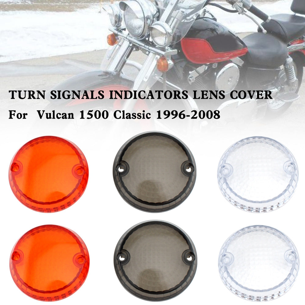 Yamaha Kawasaki Vulcan 1500 VN Turn Signals Indicators Lens Cover Champoo