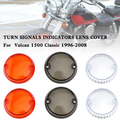 Yamaha Kawasaki Vulcan 1500 VN Turn Signals Indicators Lens Cover Champoo