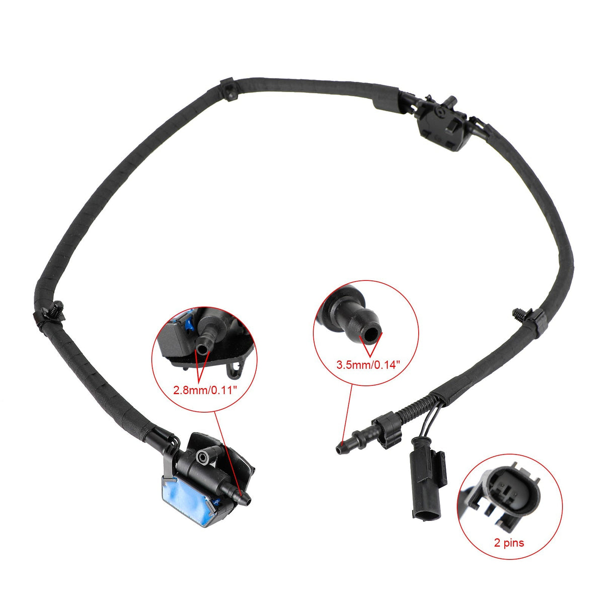 BMW F20 F21 F22 F23 F87 Windscreen Washer Nozzle Chain 61667249646 61664849413