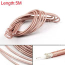 RG142 RF Coaxial Cable Connector 50ohm M17/60 RG-142 Coax Pigtail, 5M