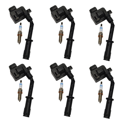2011-2012 Mercedes-Benz CL63 S63 AMG V12 6.0L 6x Ignition Coil +Spark Plug UF741 A2769063700