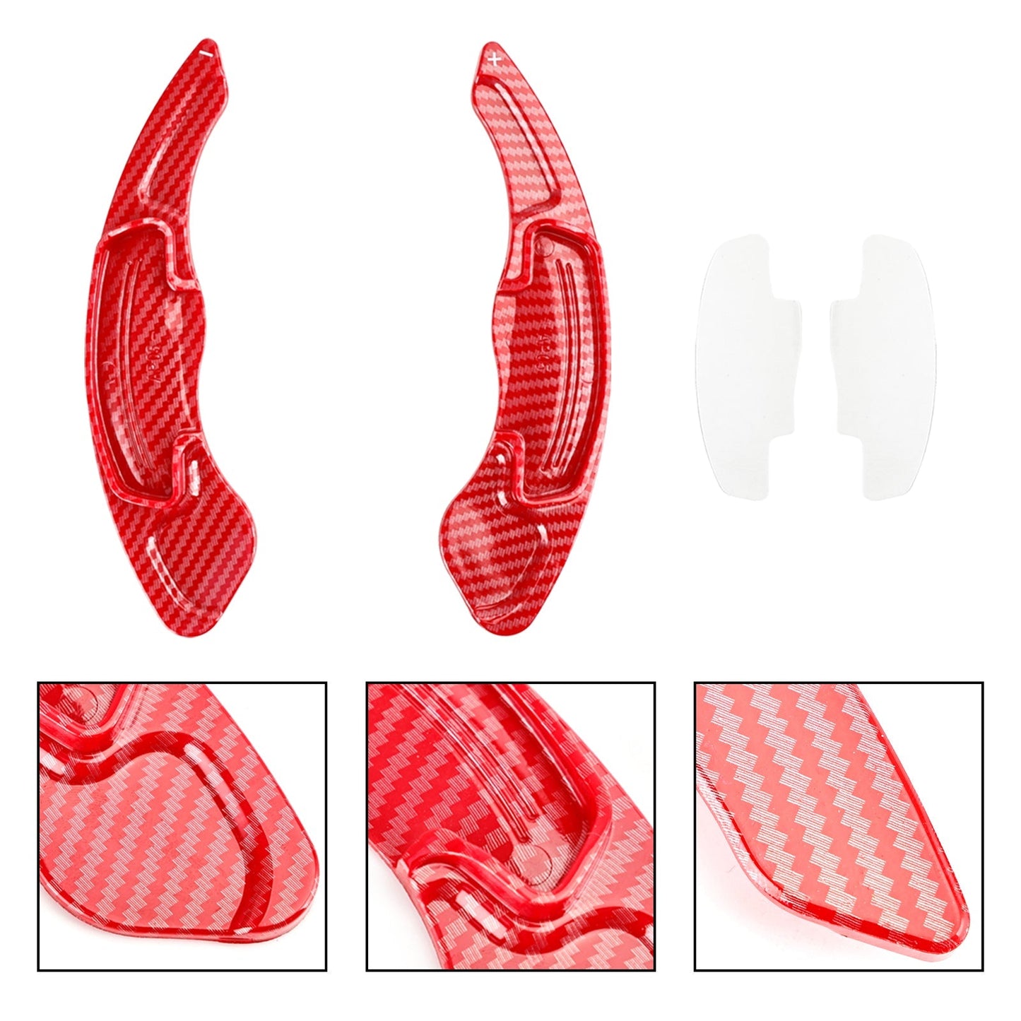 2014-up Honda Accord Gen9&Gen10 2PCS Red Steering Wheel Paddle Shifter Extension