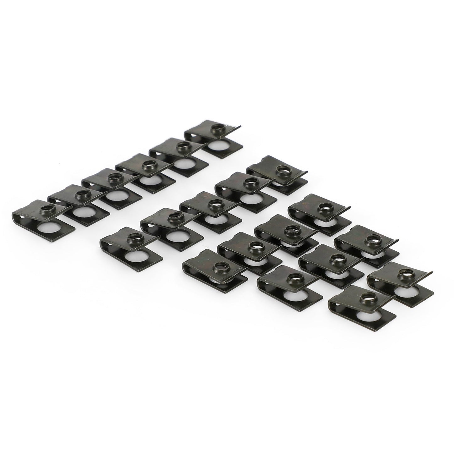 20x Motorcycle Faring Bolt Nut Zinc-plated Screw Clip Speedclips 5mm For Honda