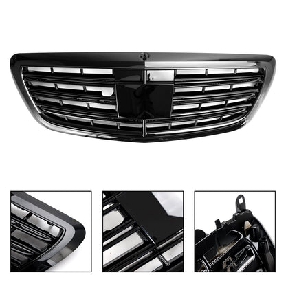 2014-2020 Mercedes-Benz S-class W222 Black Grille Front Bumper Replacement Grill W/ ACC