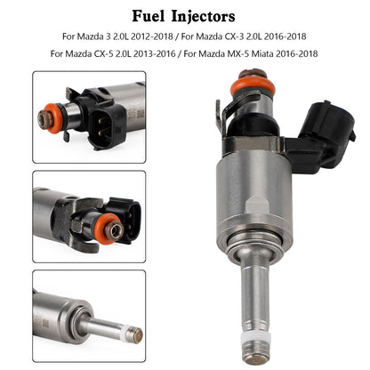 2013-2016 Mazda CX-5 2.0L Fuel Injector PE01-13-250C PE01-13-250B