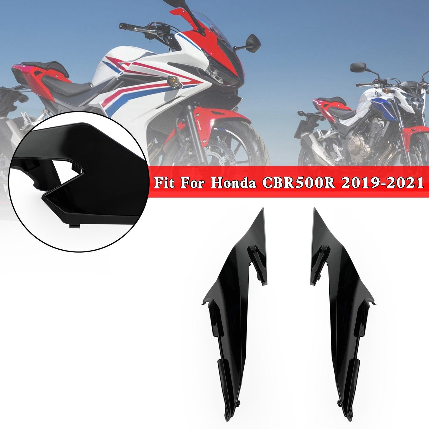 Rear Upper Tail Side Cover Fairing Cowl For Honda CBR500R 2019-2021