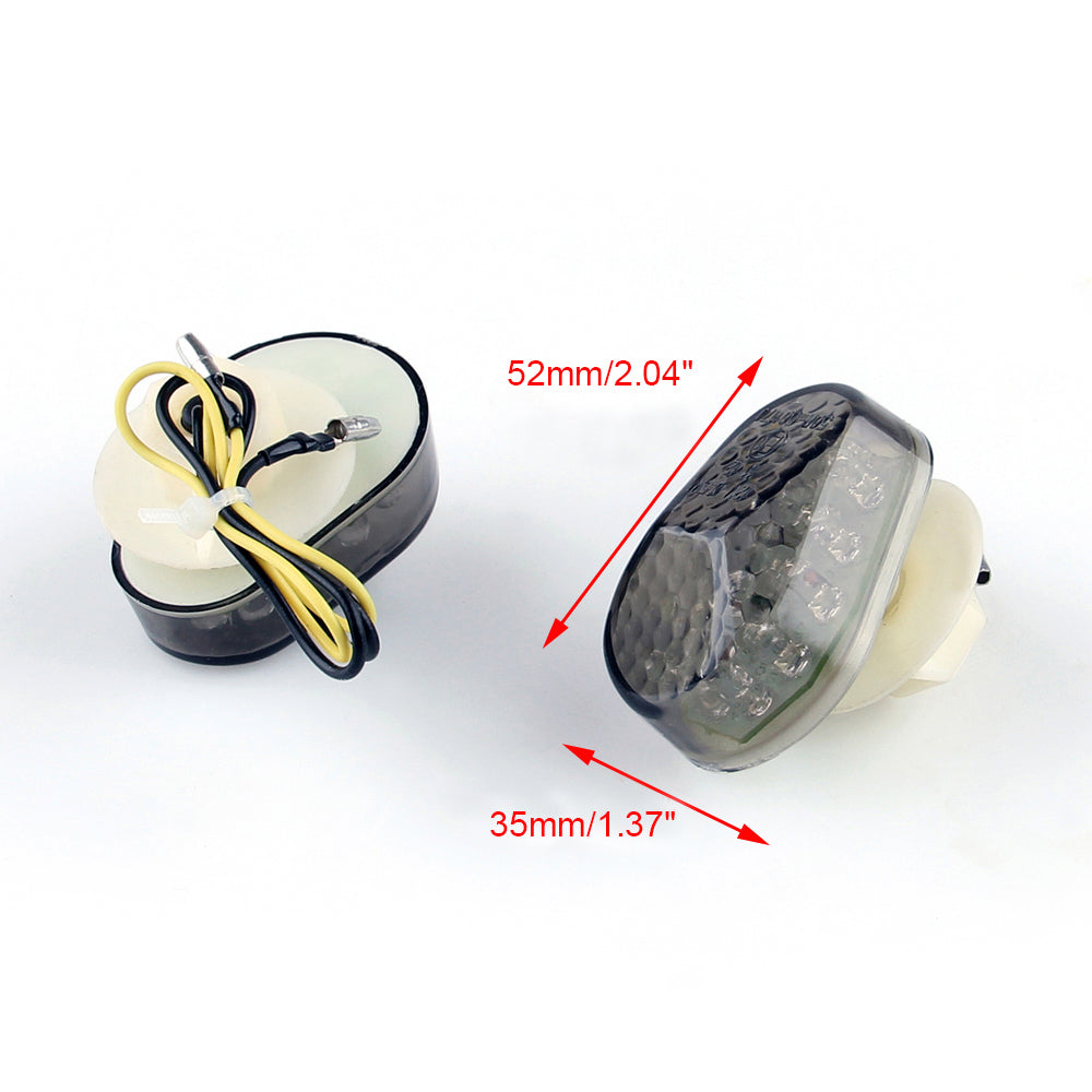 Kawasaki 98-13 ZX6R 04-13 ZX10R ZX 7R 9R 12R ZZR600 LED Turn Signals Champoo