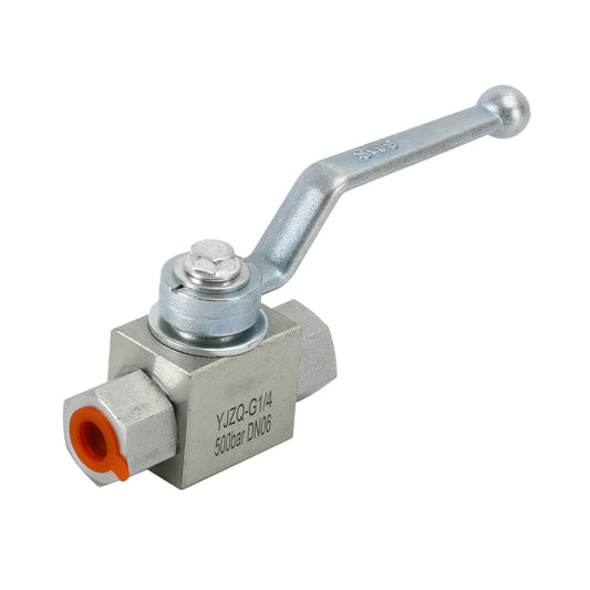 2 Way Hydraulic Ball Valve 1/4" NPT Female High Pressure Ball Valve, 1/4" DN06
