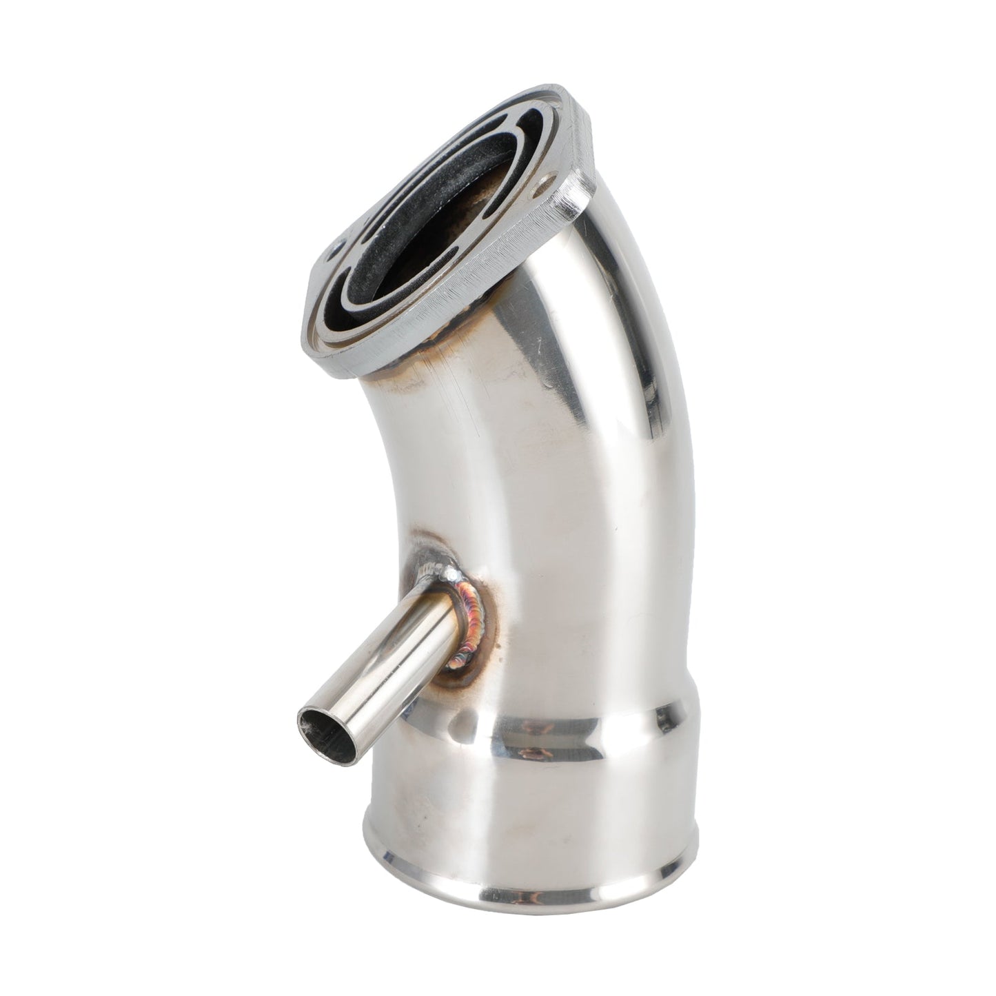 2017-2019 Chevrolet Silverado 2500HD/3500HD 6.6L L5P Duramax 3.5" Silver Turbo Intake Horn Kit