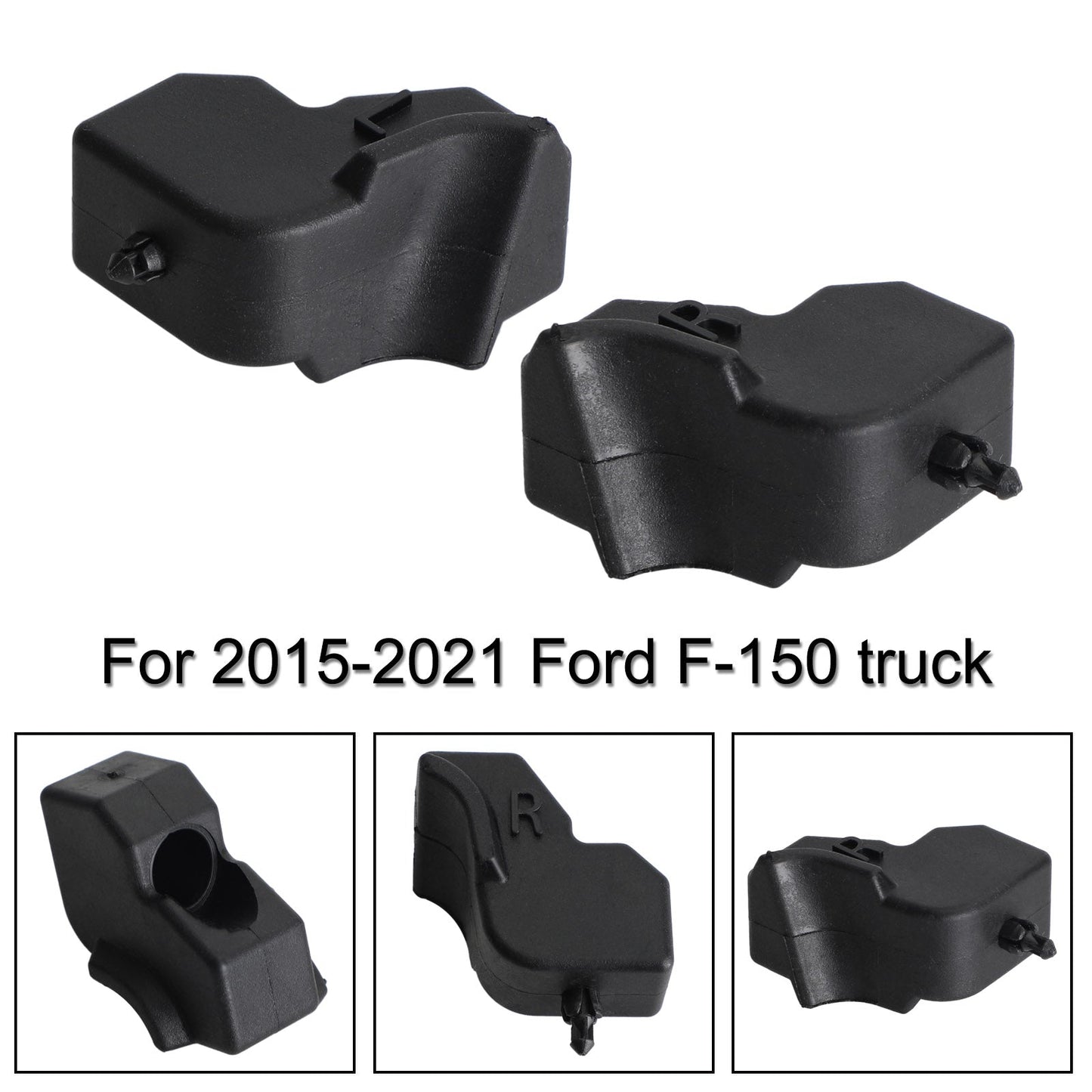 2015-2021 Ford F-150 2PCS Left & Right Side Tailgate Rubber Bumper Cushion