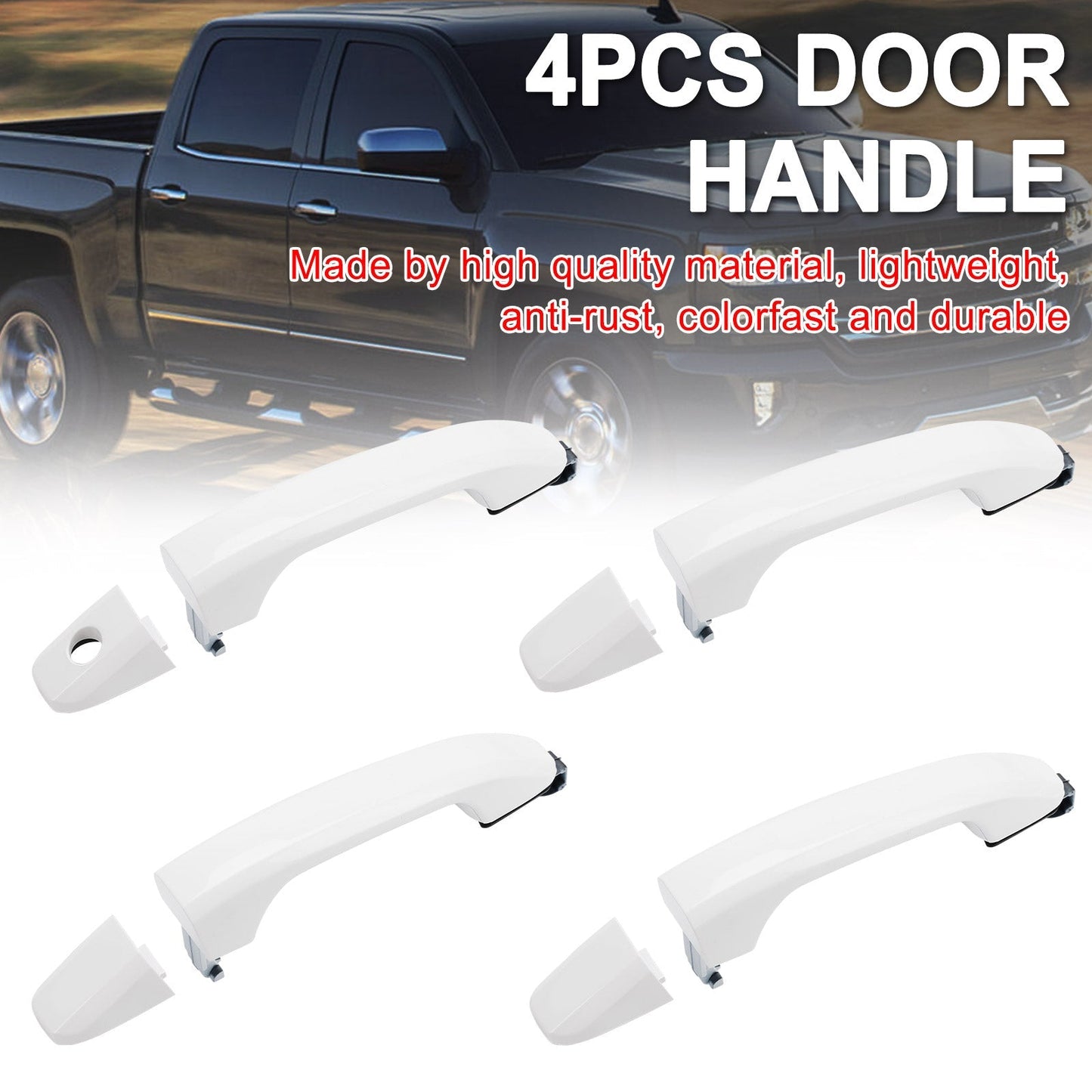 2014-2018 Chevrolet Silverado GMC Sierra 1500 4PCS Exterior Door Handle 13583889 13583894