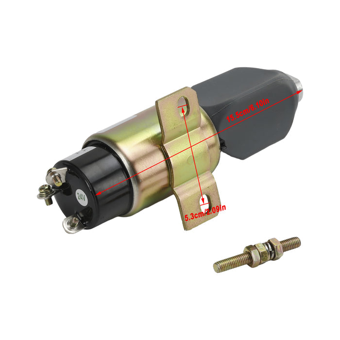 Cummins 1700-2536 1751-24E7U1B1S5A 3864274 24V Stop Shutoff Solenoid