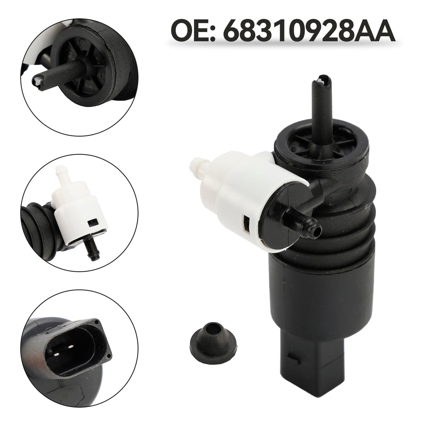 2017-2022 Jeep Compass / Cherokee Front Washer Windshield Pump 68310928AA 155250117