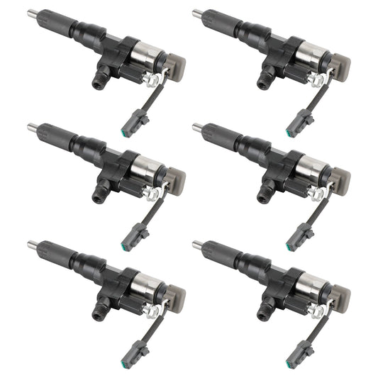 Hino 3.8L 4.7L 5.0L 6.5L 7.7L 6PCS Fuel Injectors 095000-6593 CB84034501S 095000-6594