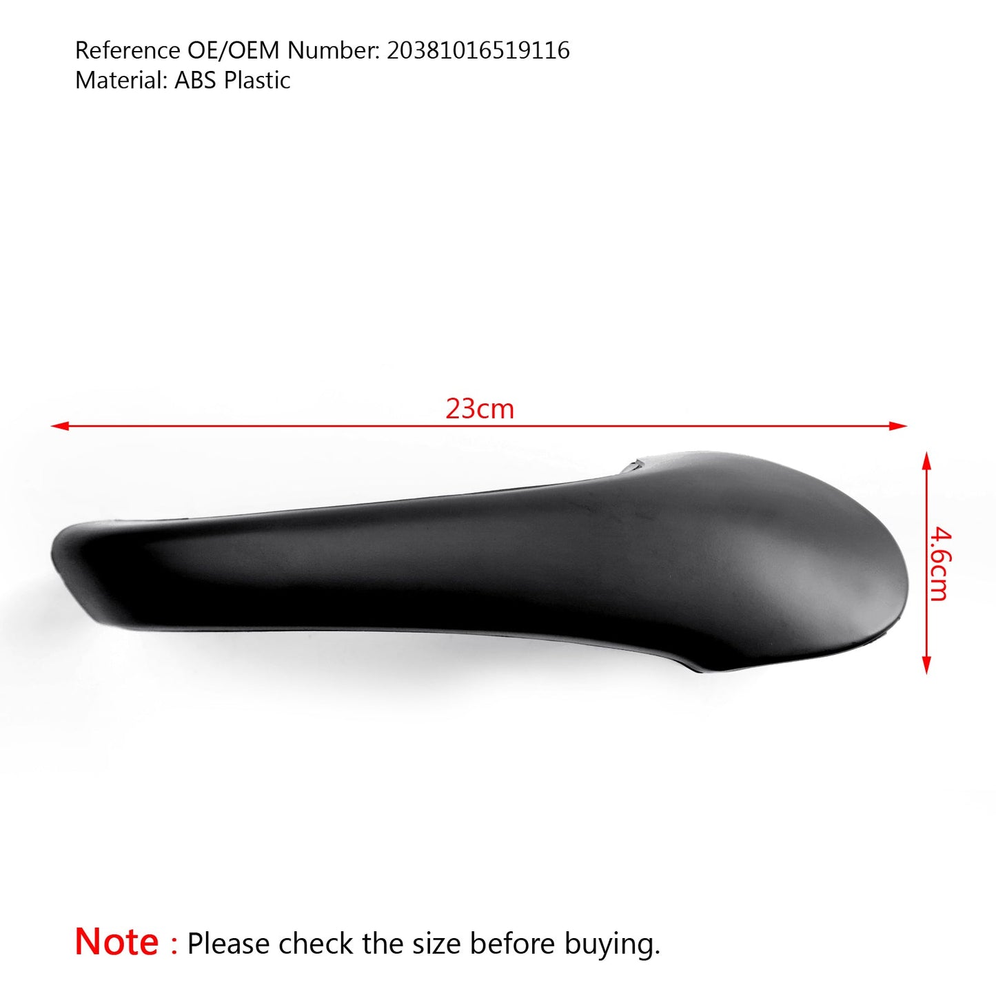 Front Left Interior Door Pull Handle OE Black Mercedes-Benz W203 C-Class