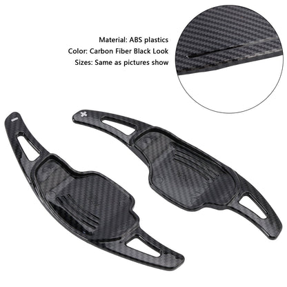 2012-2015 Chevrolet Camaro Carbon Look Steering Wheel Paddle Shifter Extension Covers