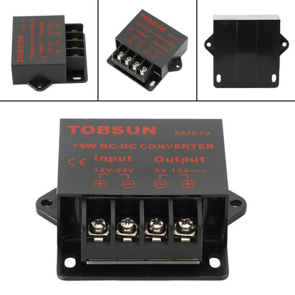 DC 12V/24V Step Down To DC 5V 15A 75W Voltage Regulator Reducer Power Converter