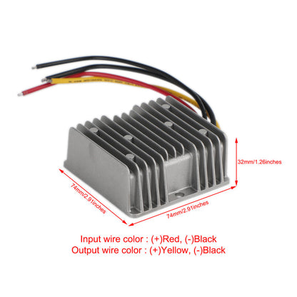 Waterproof DC/DC Converter Regulator 12V Step Up to 13.8V 15A 207W
