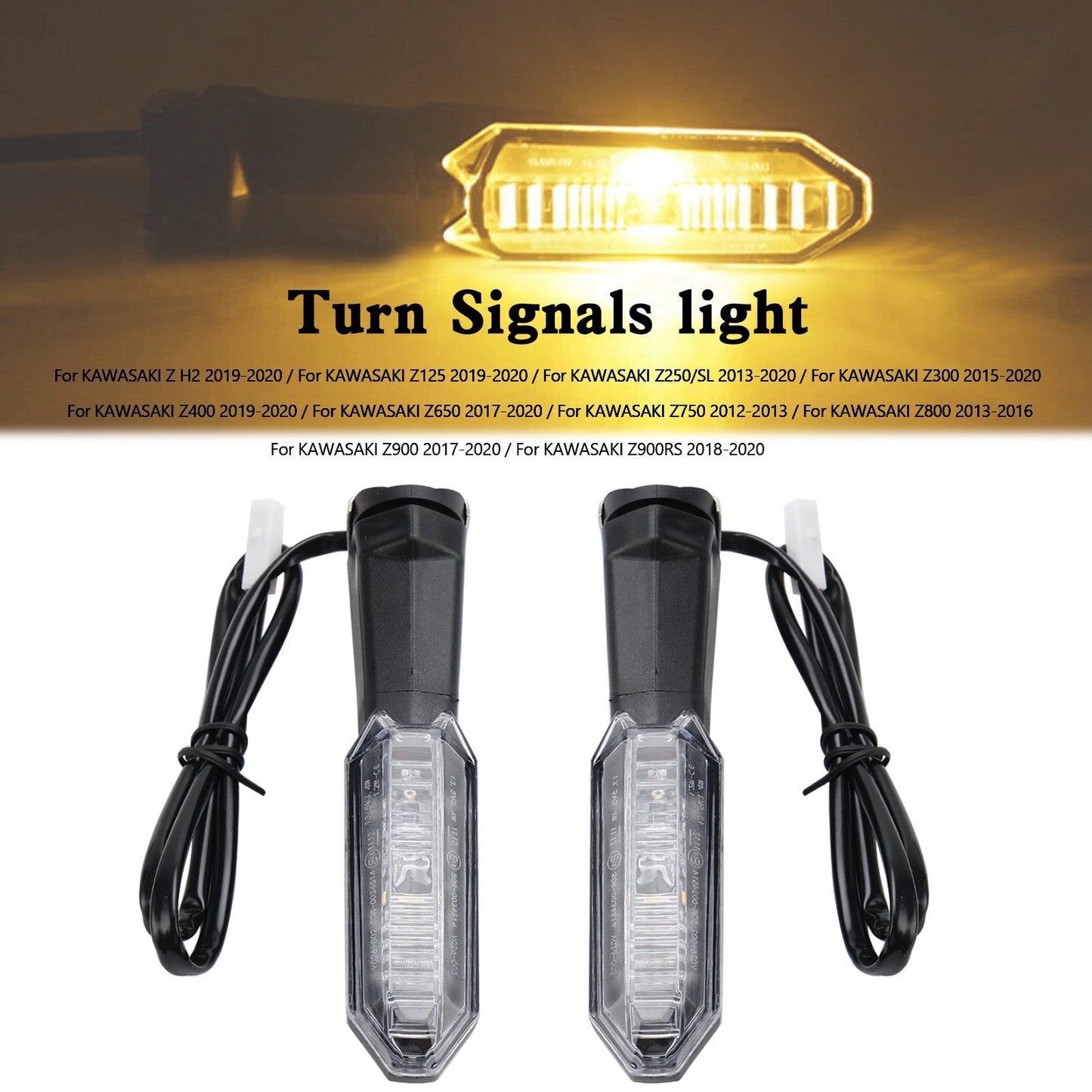 Kawasaki Z125 Z250 Z400 Z650 Z750 Z800 Z900 Turn Signals light Champoo