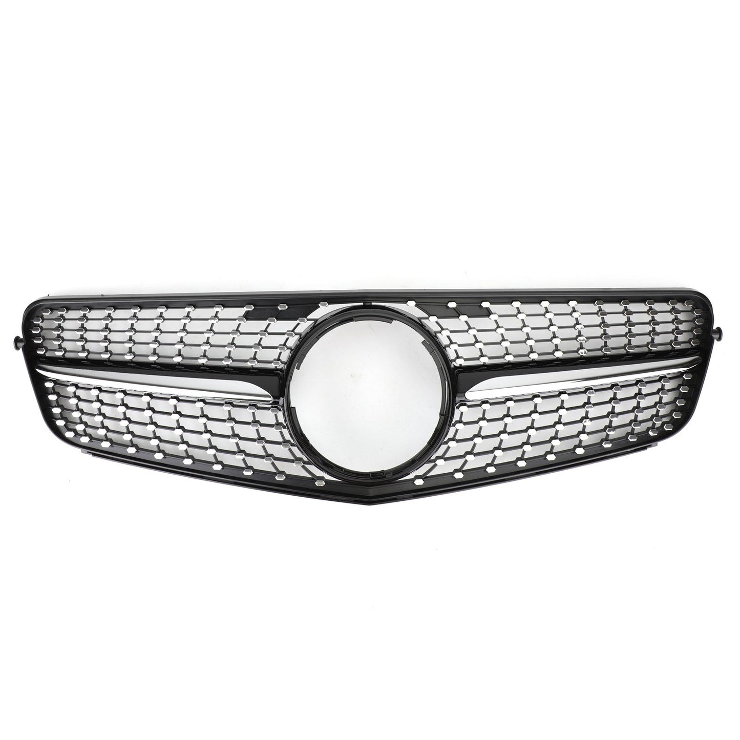 2008-2014 W204 Benz C-Class C200 C230 C250 C300 C350 Diamond Black Chrome Front Grille Grill
