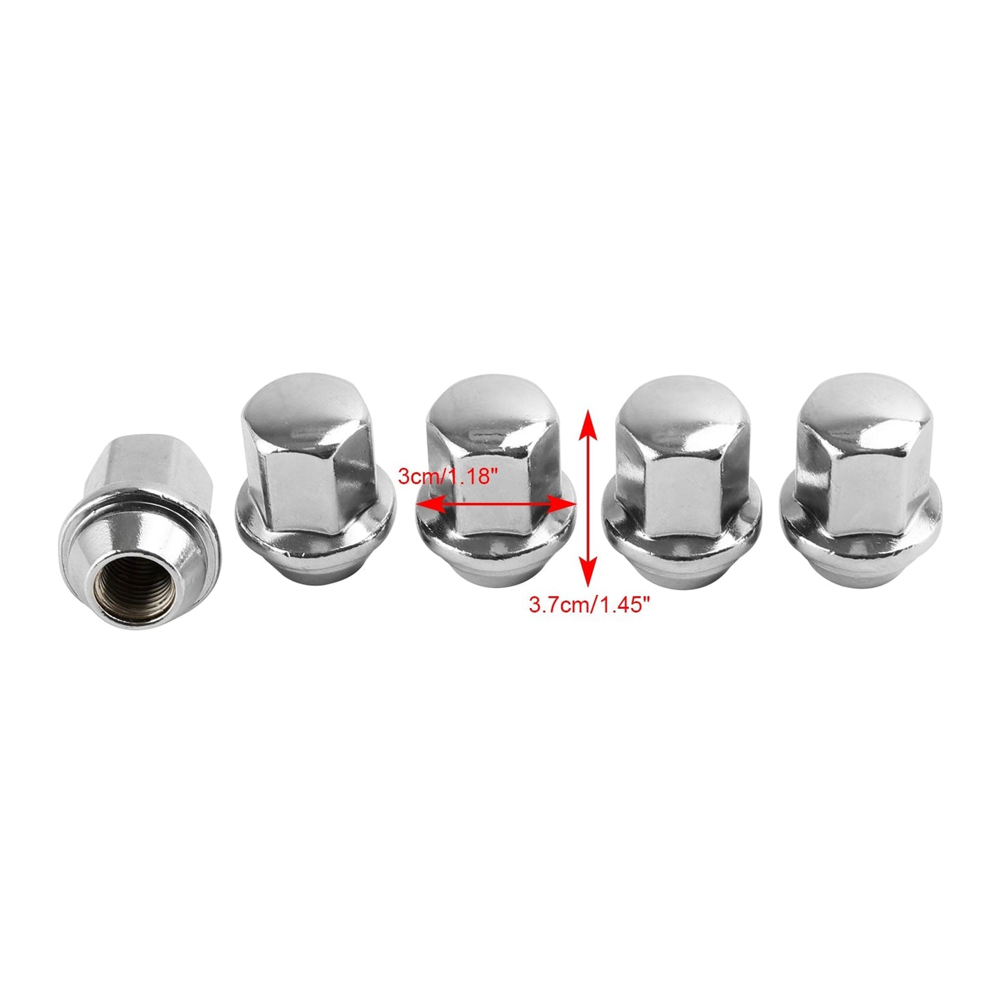 2012-2018 Dodge Durango Ram 1500 5PCS Lug Nuts 14x1.5 06509422AA 6509422AA