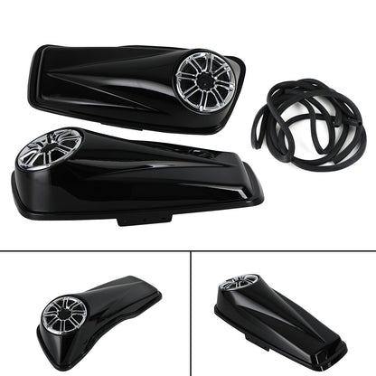 Saddlebag TRIPLE 6.5 Lids w/ Speaker Fits for Harley Touring Electra Glide 14-21
