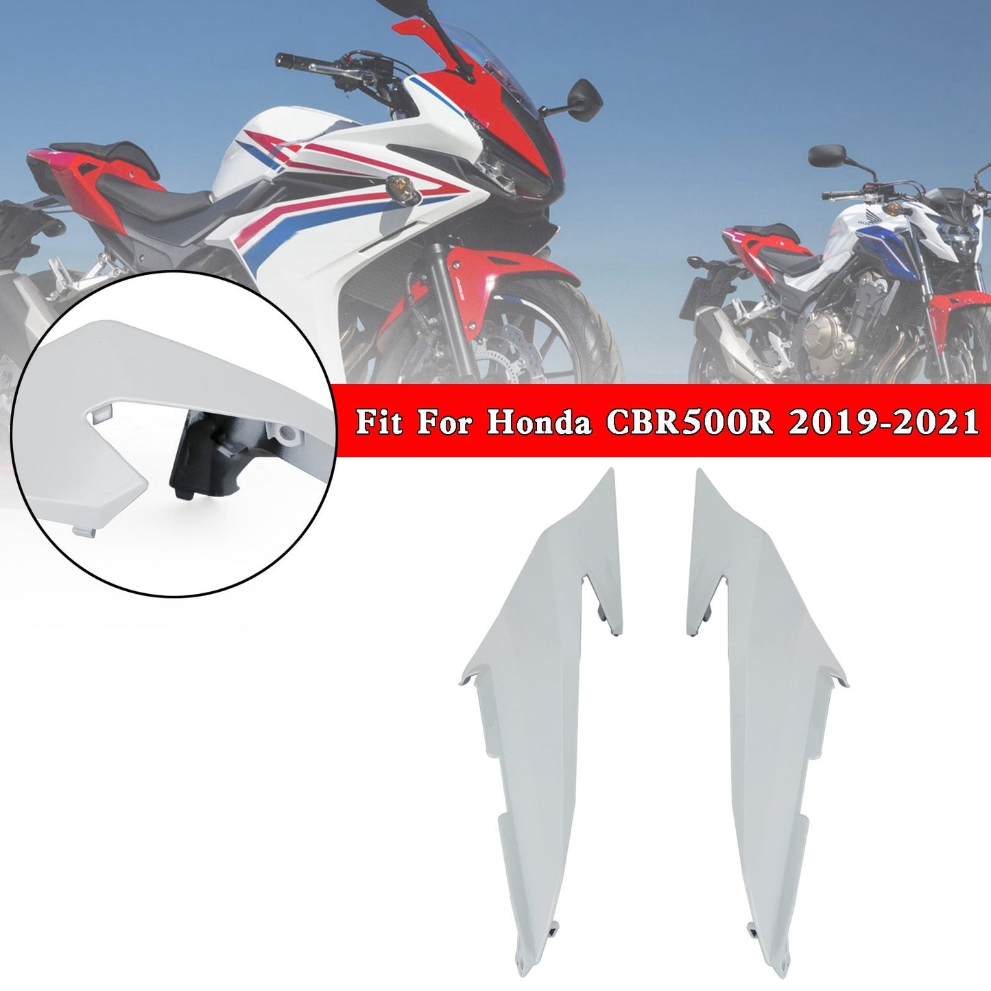 Rear Upper Tail Side Cover Fairing Cowl For Honda CBR500R 2019-2021