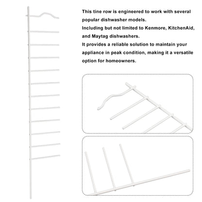 Dishwasher Tine Row W10728160 For Kenmore/KA/Maytag, Repl AP5951430 WP8051250