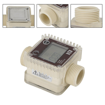 Chemicals Liquid Water K24 Turbine Digital Diesel Oil Fuel Flow Meter Tester