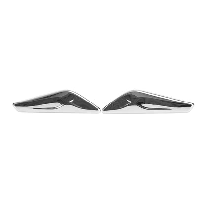 BMW F25 F26 X3 Pair Chrome Front Side Fender Trim Finisher 51117338569 51117338570