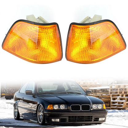 Corner Lights For BMW E36 3-Series 4Dr Sedan/Hatchback 1992-1998 Amber