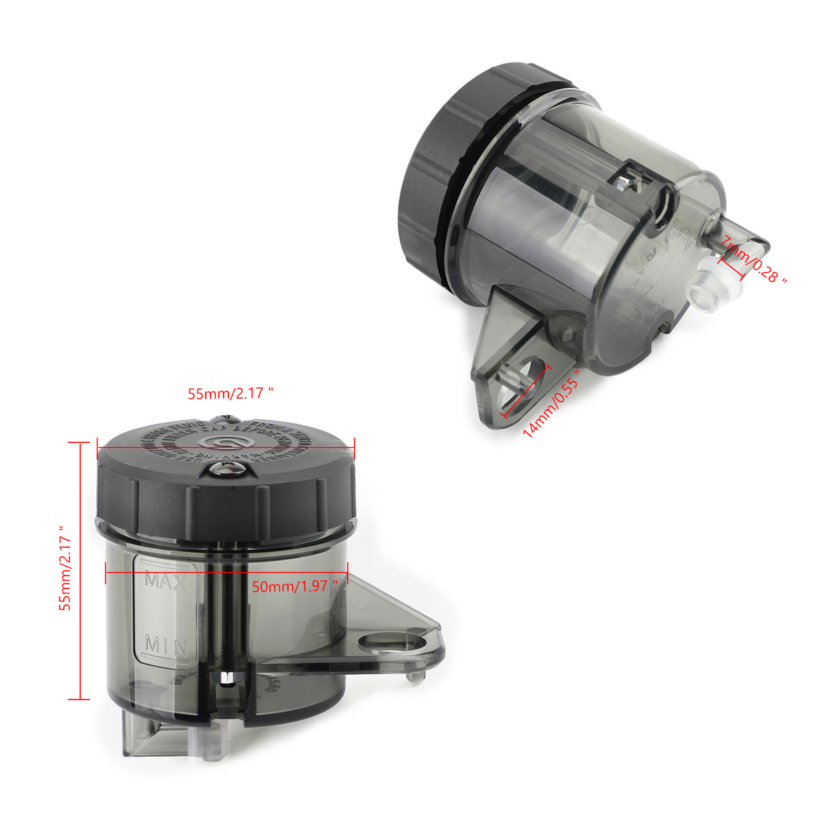 Ducati Yamaha Honda Suzuki Motorcycle Front Brake Clutch Master Cylinder Fluid Reservoir Oil Tank Cup