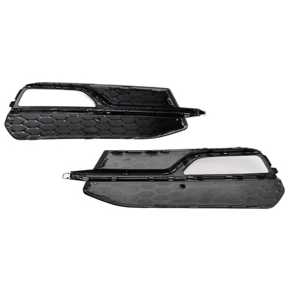 2013-2016 Audi A3 S-Line Front Lower Bumper Fog Light Cover Grille 8V3807681G 8V3807682G