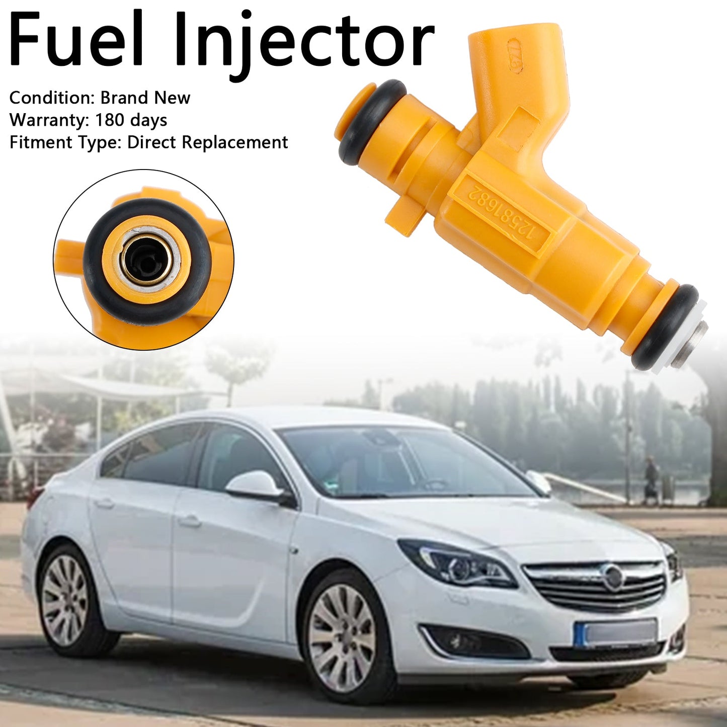 2005-2008 Opel Vectra Signum Vauxhall Vectra 1Pcs Fuel Injector 0280156129 12581682