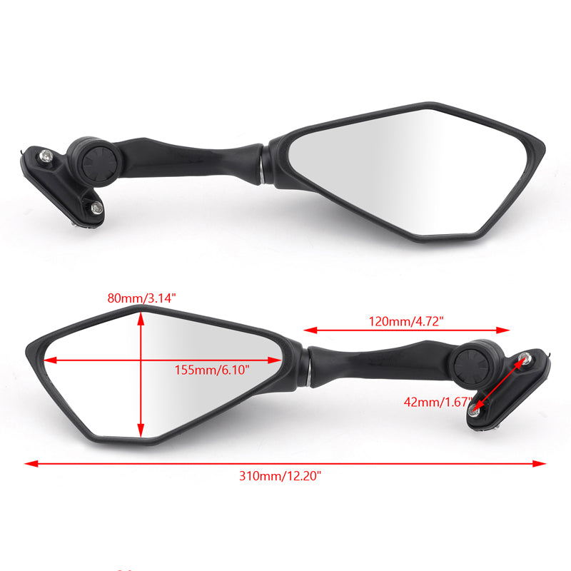 2013-2017 Kawasaki Ninja 250 EX250 56001-0239 56001-0240 Rear View Mirrors