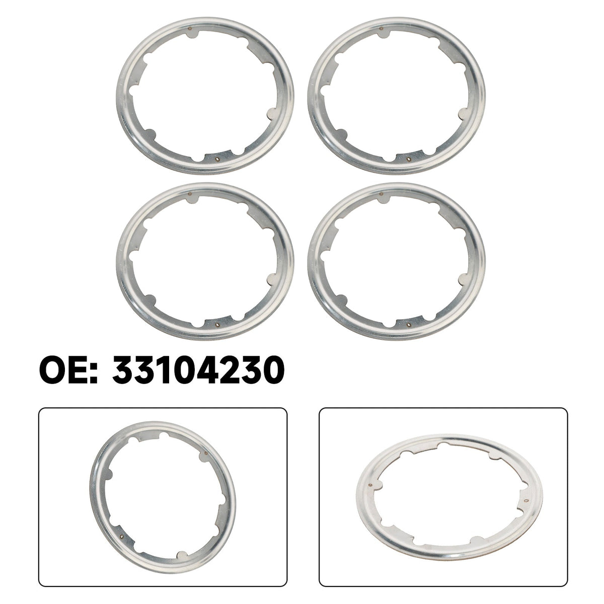 Cummins ISX Engines 4x Exhaust Gasket 3104230 3101917