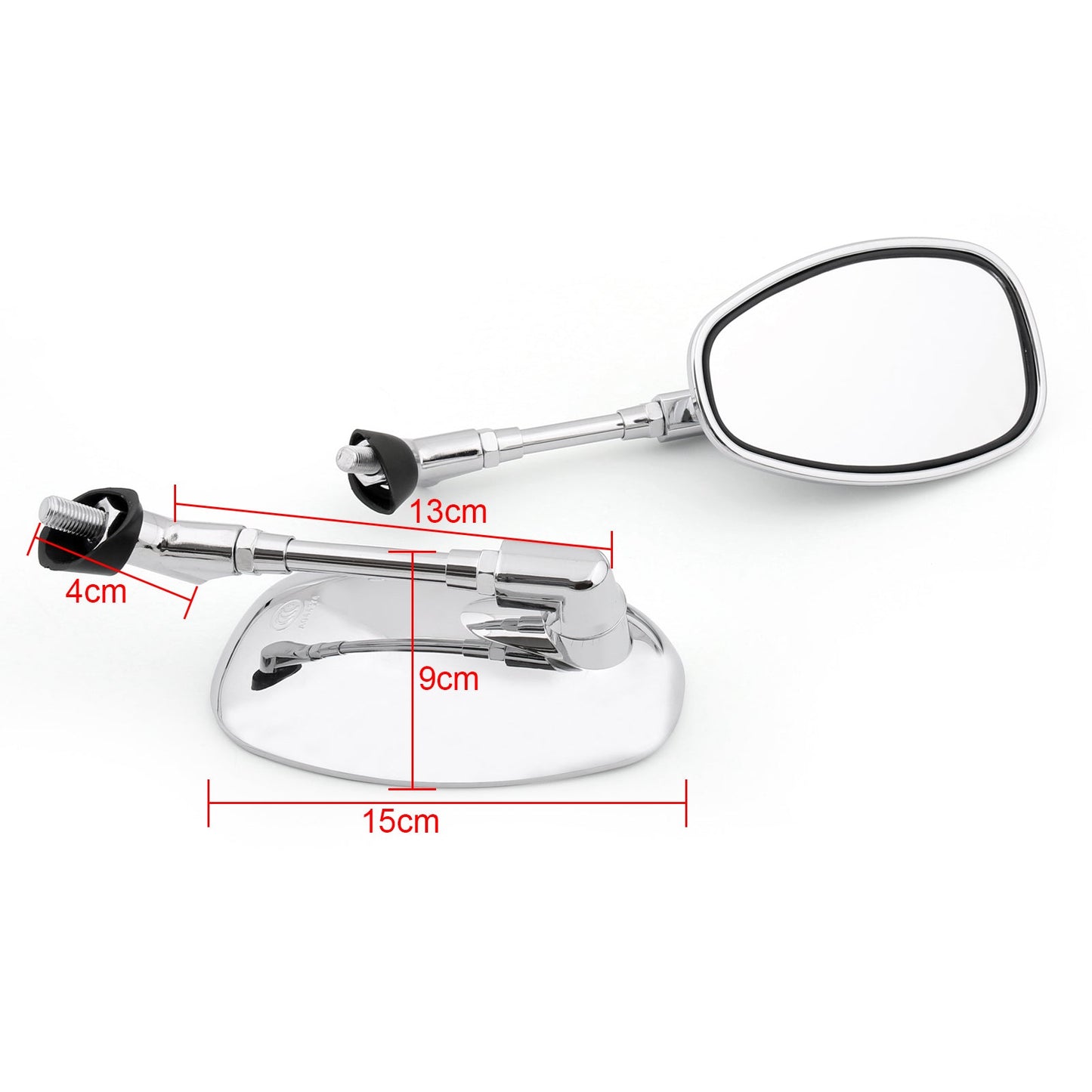 10mm Motocycle Rear View Mirrors For Suzuki GSF250 Bandit 250/400/600 SV1000