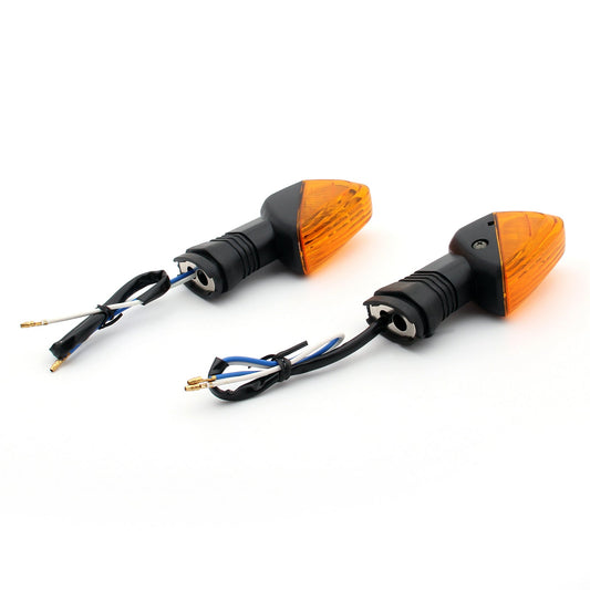 Rear Turn Signals Fit For Kawasaki ZX-6R 2009-2011 Z1000 2007-2009 KLE 650 Versys 2007-2008 Nijia 650R 2006-2008 Amber Champoo