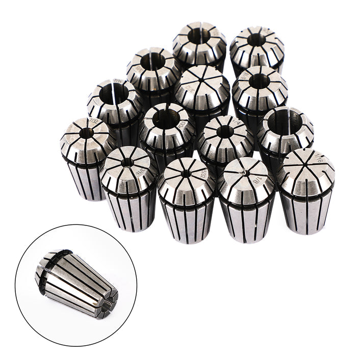 CNC Milling Lathe Engraving Machine, 7Pcs ER20(1/8"-1/2") ER20 Spring Collet Set