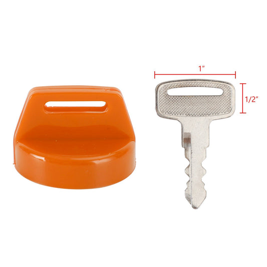 2x Ignition Key Cover 5433534 For Polaris Switchback 800 Rush 600 Pro RMK Orange