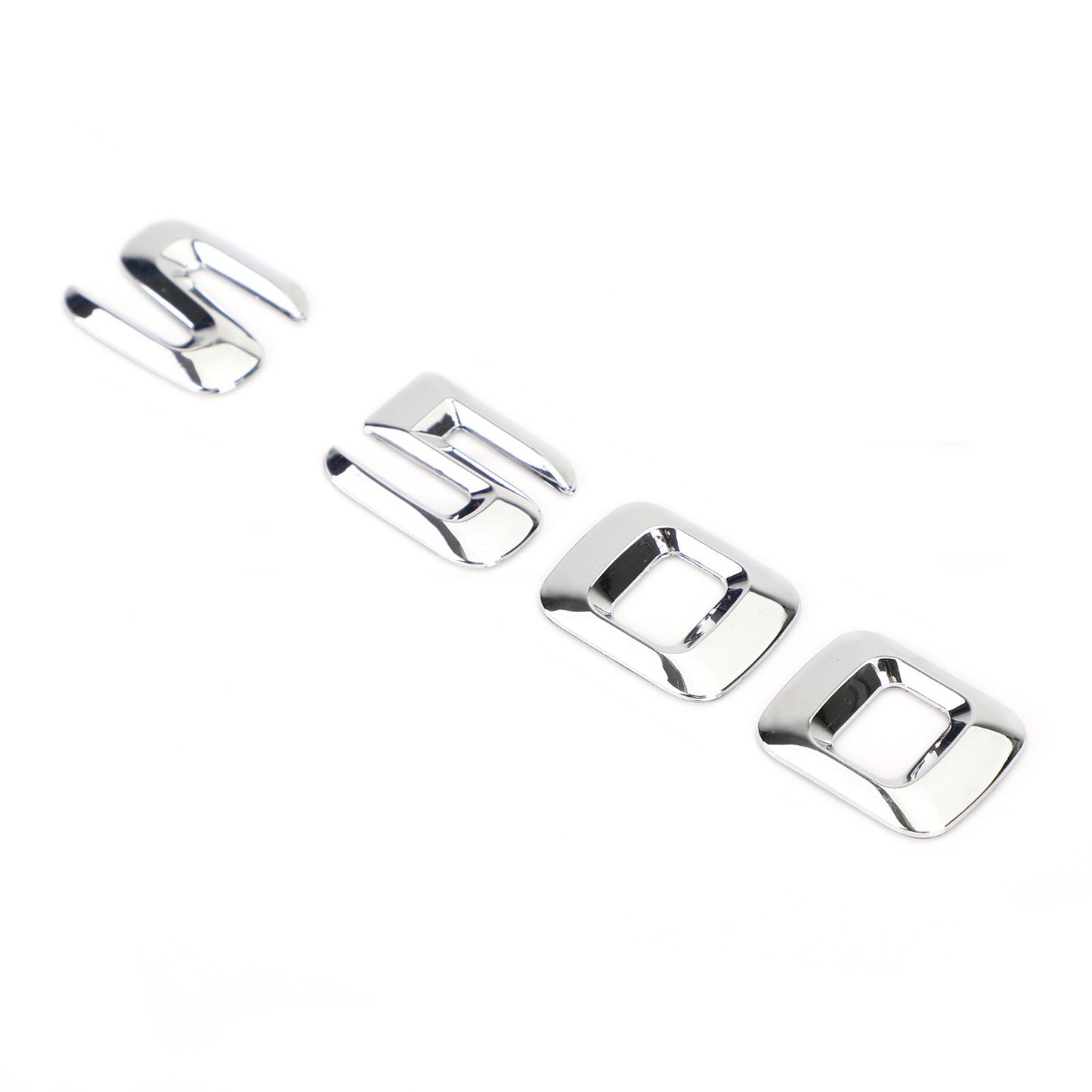 Rear Trunk Emblem Badge Nameplate Decal Letters Numbers Fit Mercedes S500 Chrome
