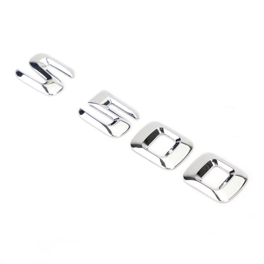 Rear Trunk Emblem Badge Nameplate Decal Letters Numbers Fit Mercedes S500 Chrome